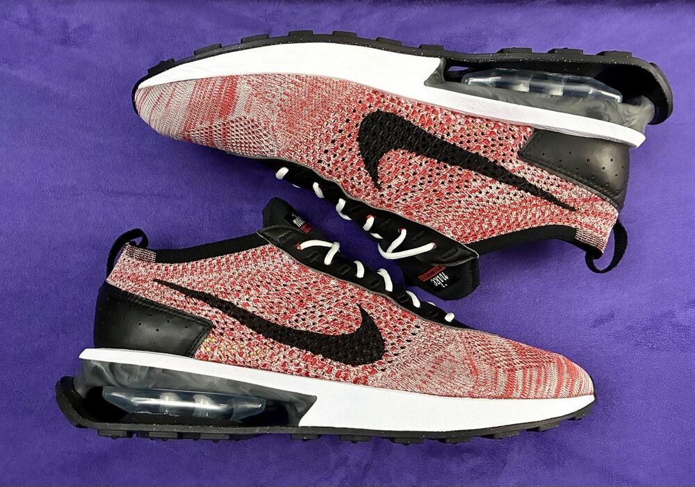 Nike Air Max Flyknit Racer FD2764-600 Red Black White Sneakers Men's Size 11